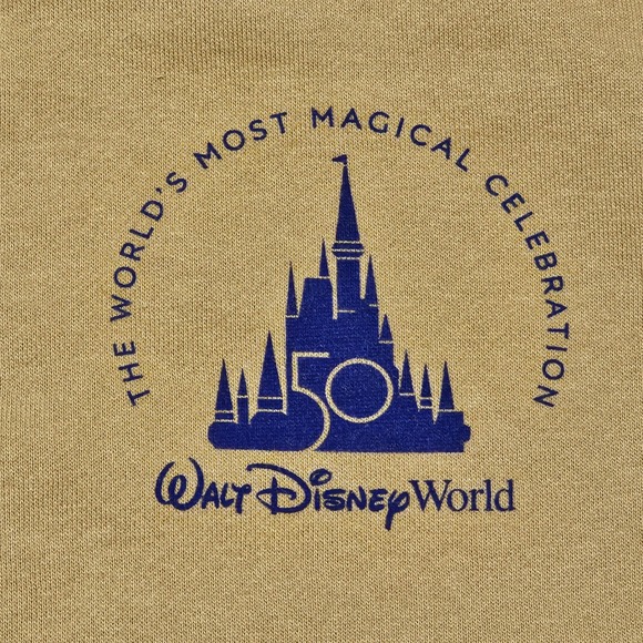 Walt Disney World 50th Anniversary‎ Golden Hoodie Pullover Size Small - Picture 4 of 11